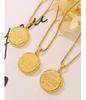 Gold-Plated Clavicle Chain Necklace with European Letter Bottle Cap Pendant