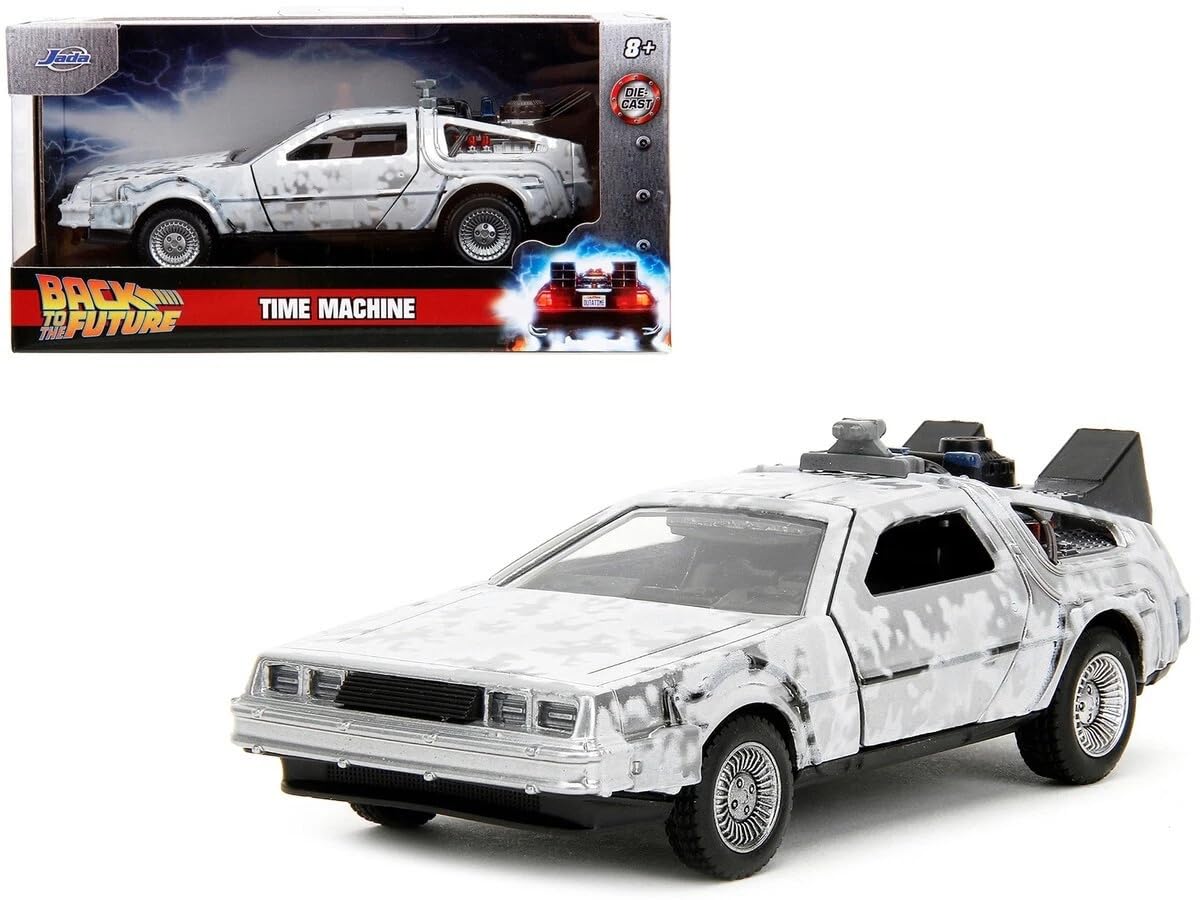

JADA TOYS 1/32 Scale Back to the Future DeLorean Time Machine Frost Version Hollywood Rides [Parallel Import]