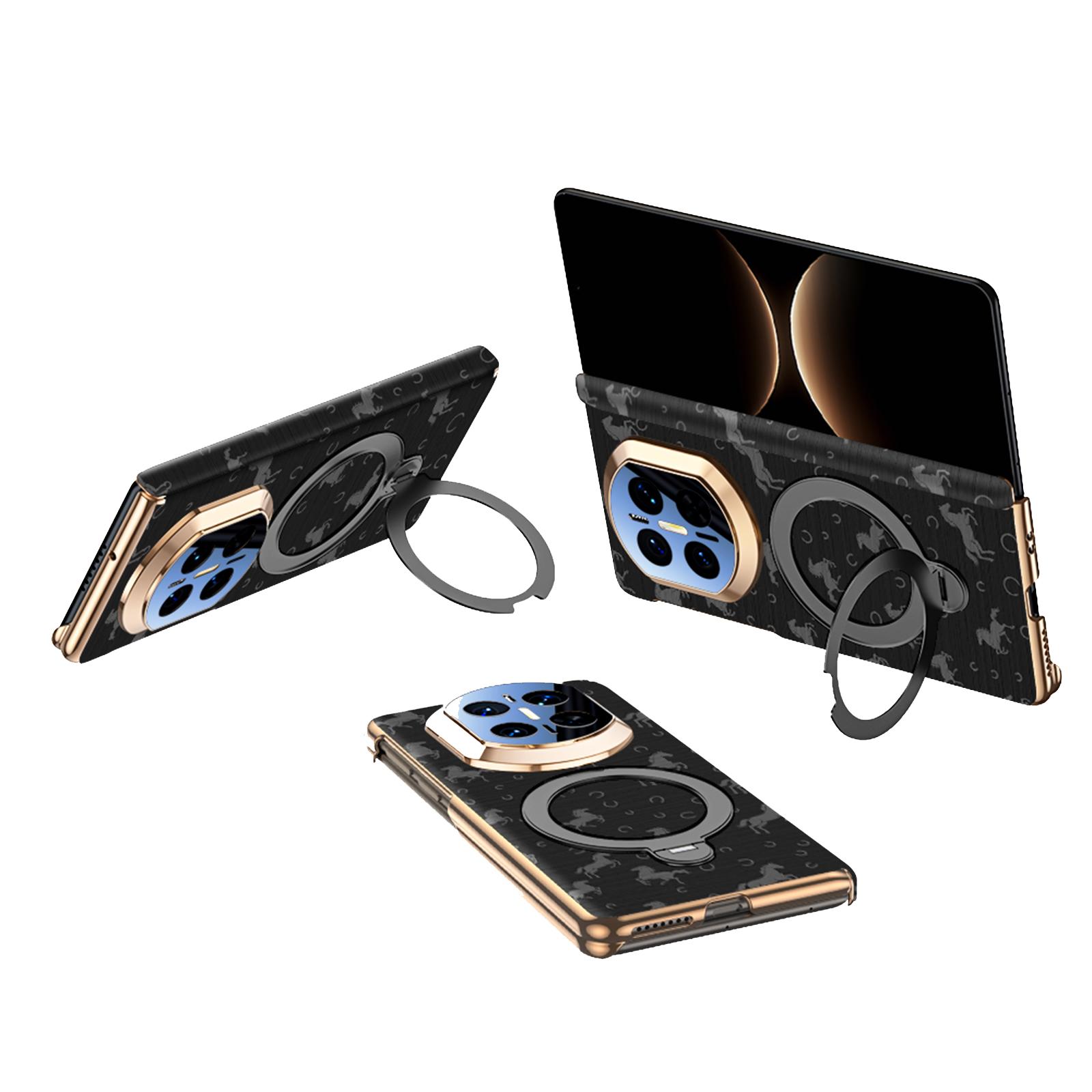 Чехол для телефона HuaWei Mate X7, С Встроенной Защитной Пленкой на Центральную Ось, Полностью Закрывающий Шарнир и Крепление для Камеры, Защитный Чехол-Черный чёрный