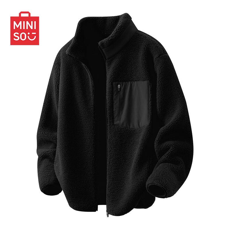 MINISO Men's Winter Fleece Stand-Collar Jacket
