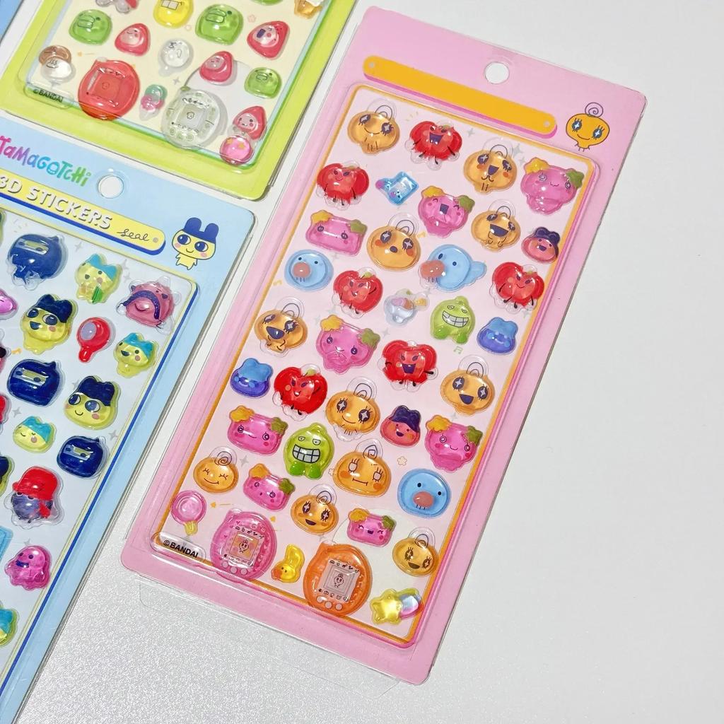 Tamagotchi 3D Stickers - Cute Cartoon Multi-color Decals Perfect for Kids DIY Decor and Lovely Craft Lovely Gifts for Children