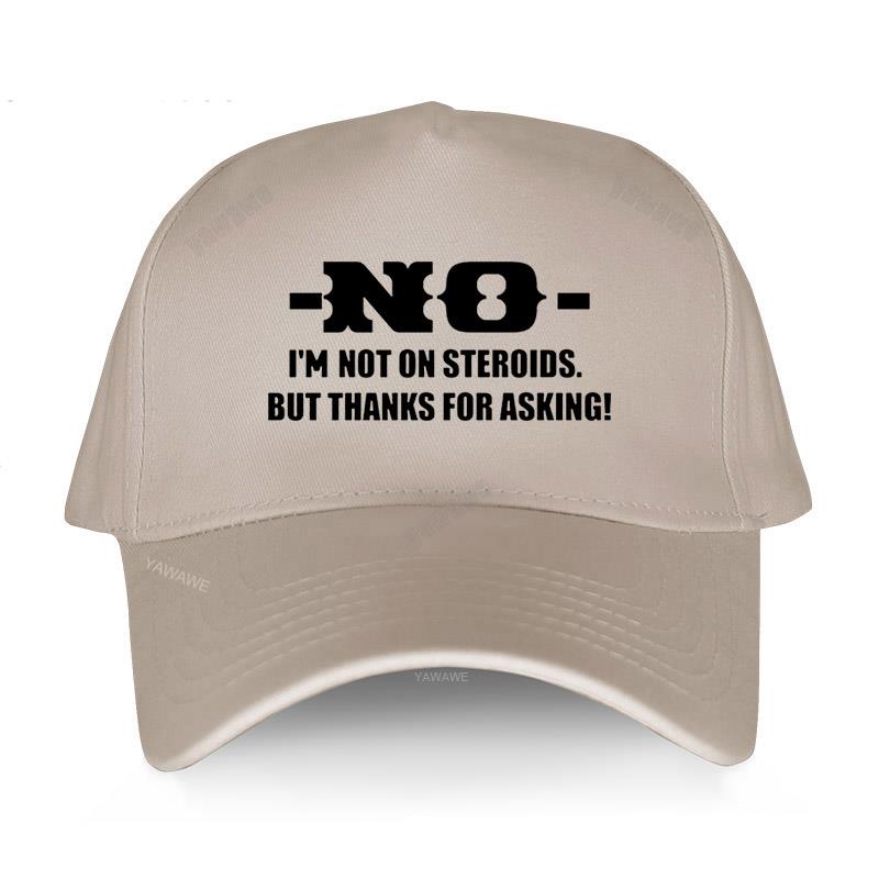Merke uformelt baseballcap balck luksus lue menn Nei jeg er ikke på steroider, men takk for at du spurte Voksen unisex mote caps i bomull