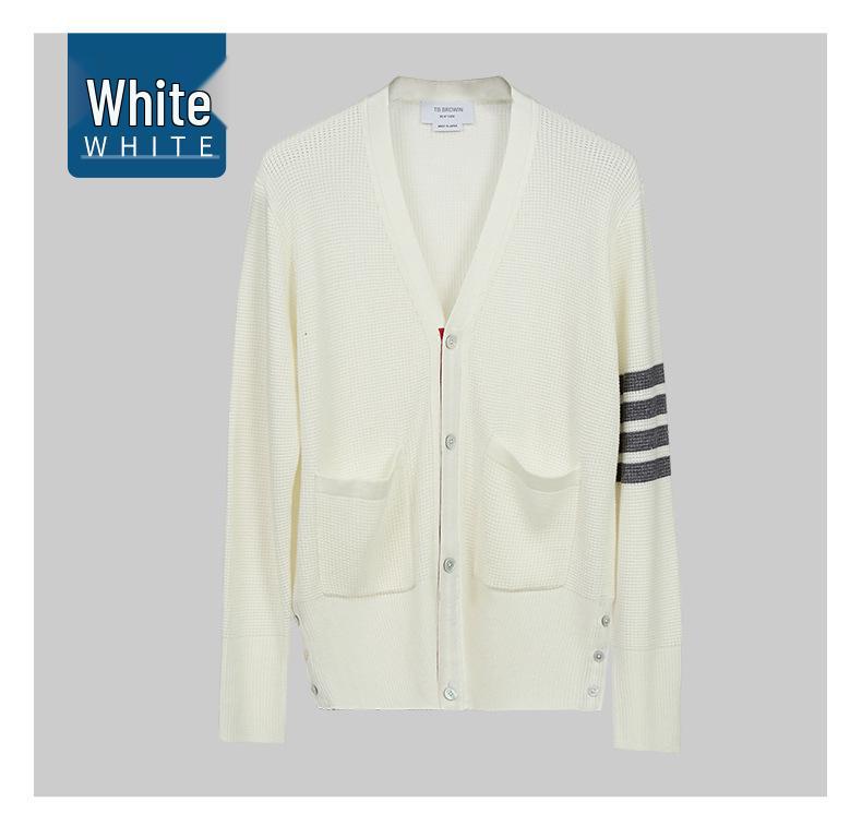 TB BROWIN Korean Style Waffle Knit Sweater - Autumn/Winter Casual Knitwear