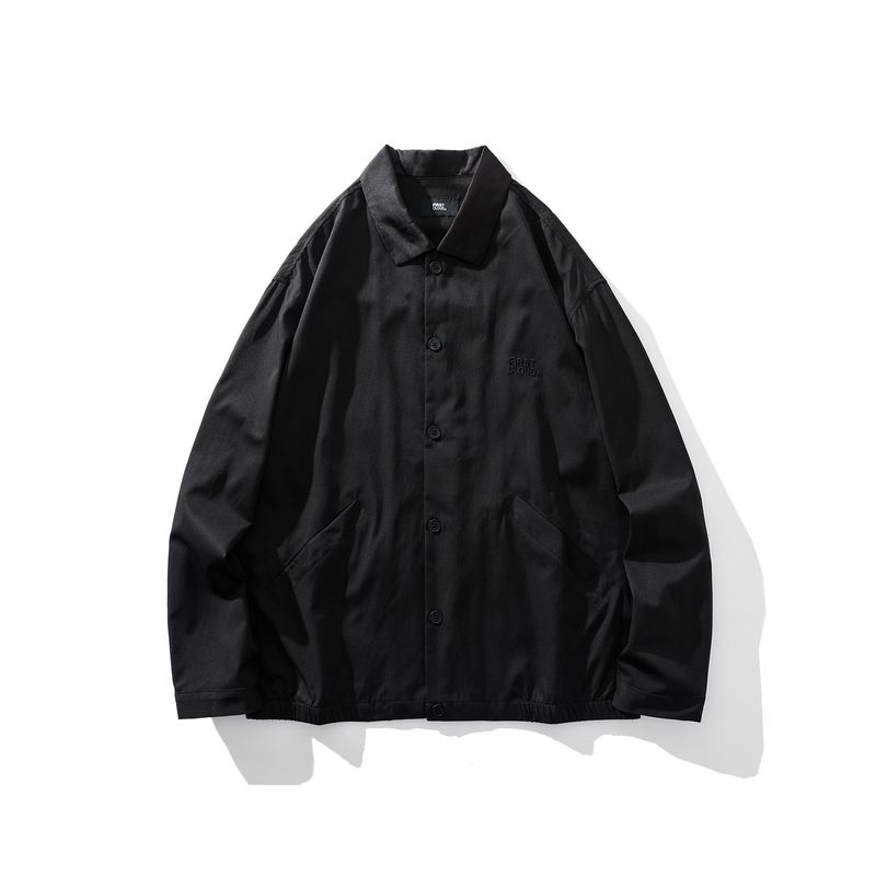 American Retro Barn-Style Lapel Coach Jacket for Men, Spring and Autumn Old Money Style Top, Export Men's Casual Outerwear