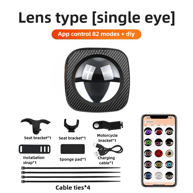 

Bicycle Devil Eyes Light LED Dynamic Creative Mountain Bike Warning Light Tail Light Single Eye perspective