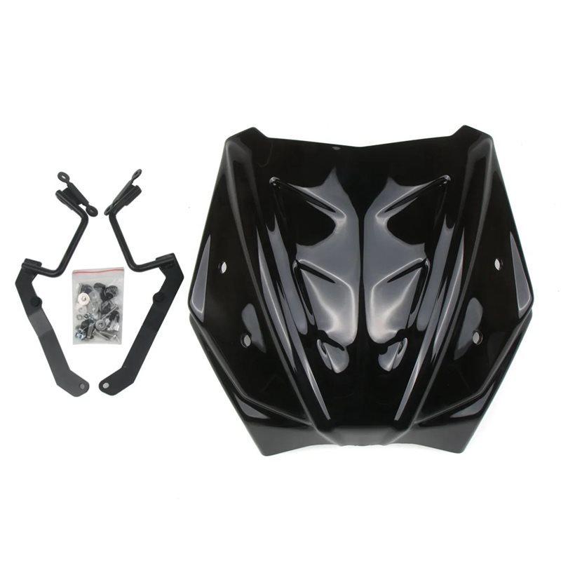 Wind Deflector Windshield Windscreen For GSX-S1000 GSXS1000 GSX-S 1000 - Motorcycle Black