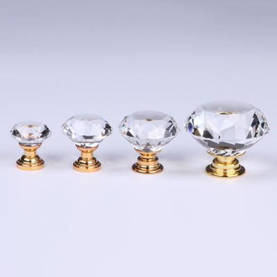 Butoane de dulap de 20/25/30/40mm Formă de diamant Rezistent la uzură Aplicații largi La modă Rafinat Durabil Tragere de sertar