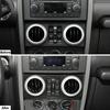Carbon Fiber Dashboard Center Window Switch Panel Trim For Jeep Wrangler JK 07+