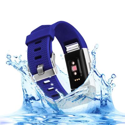 Náramek k hodinkám s kostkovaným vzorem Náramek k chytrým hodinkám náhradní měkký silikonový řemínek pro Fitbit Charge 2