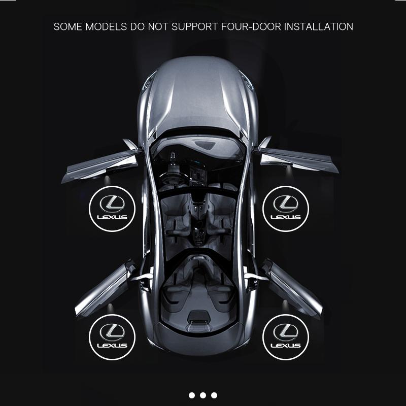 2Pcs Car Door Welcome Lights Projector Lamps Accessories For Lexus F SPORT GX460 Ct200h IS250 ES 220D IS200 Fsport GS GX IS LS