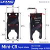Pneumatic Mini Grippers: A/B/C/E Robot Arm Clamps for Injection Molding (J1060/J1080).