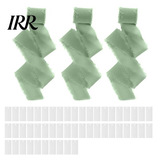 Ink Absorbent Paper Cards Handwritten Business 50 Sheets Blank Textured with Chiffon Ribbon Wedding Invitations Table Name Tags for Party Banquet