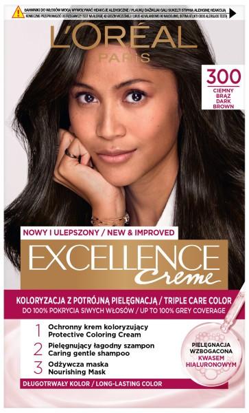 Loreal Excellence Creme Farba Do Włosów 3 Ciemny Brąz