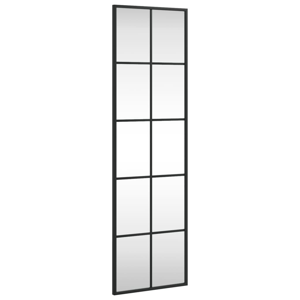 Wall Mirror Black 30x100 cm Rectangular