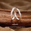 Hourglass Love Couple Rings - Elegant Design for Men & Women, Perfect New Year or Birthday Gift