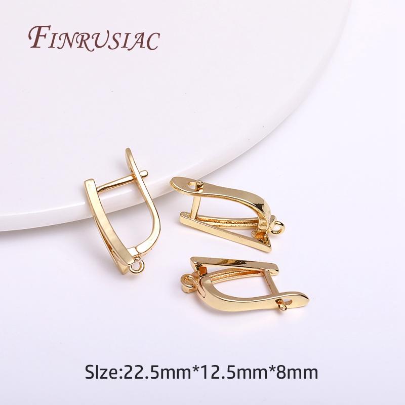 18K Echtgold Plated Verschluss für Ohrringe, Ohrringverschlüsse, DIY Ohrring Zubehör, Luxus Schmuckzubehör, Ohrhaken