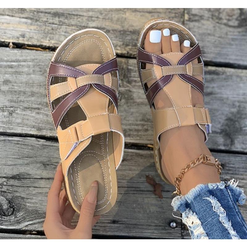 New Summer Women Wedge Sandals Premium Orthopedic Open Toe Sandals Vintage Anti-slip Casual Female Platform Retro Shoes