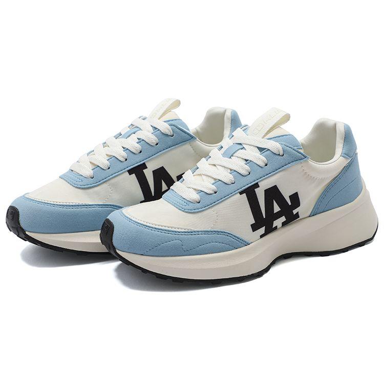 MLB Chunky Jogger Stoff Retro Trend Rutschfest Langlebig Leicht Erhöhte Höhe Niedrige Sohle Dad Shoes Unisex Sneaker Hellblau 3ASXX111N-07BLL