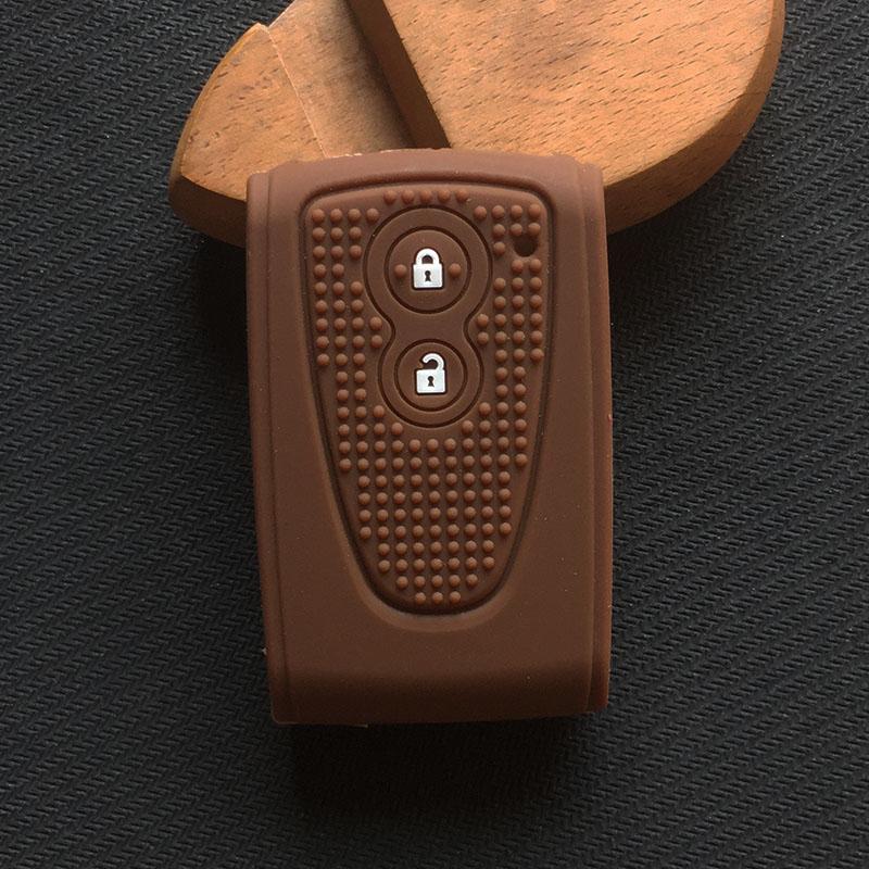 Silicone Rubber key fob case cover holder protect cap set skin hood for daihatsu Move Copen la400k 2button key