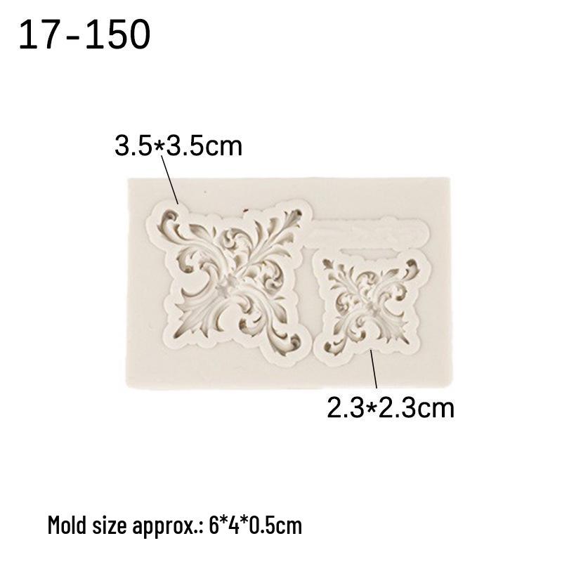 Wytłaczany zestaw silikonowych foremek do dekoracji z żywicy epoksydowej, gliny, ciasta i czekolady (fondant)