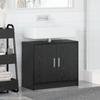1 Piece Cabinet Under Washbasin In Black Bathroom, Large Storage Space with Double Doors, Storage Cabinet for Miscellaneous Items, 63x29x55 Cm