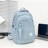 Nylon Backpack Casual And Versatile Stylish Letter-Print Student Schoolbag Large Capacity Lightweight And Durable Double-Shoulder Bag