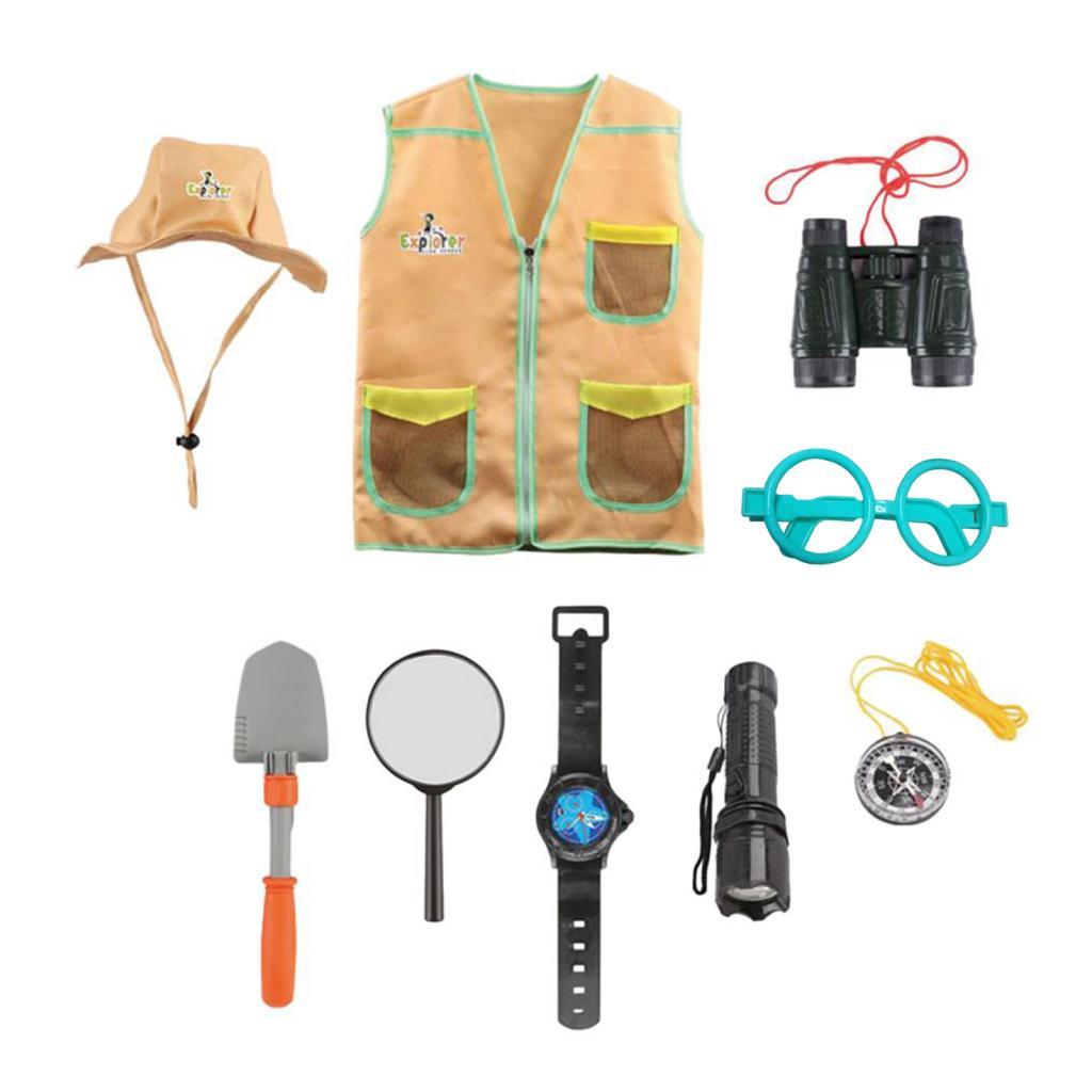 Kids Outdoor Adventure Kits, Pretend Play Costume, Dress up for 3-7 Years Old