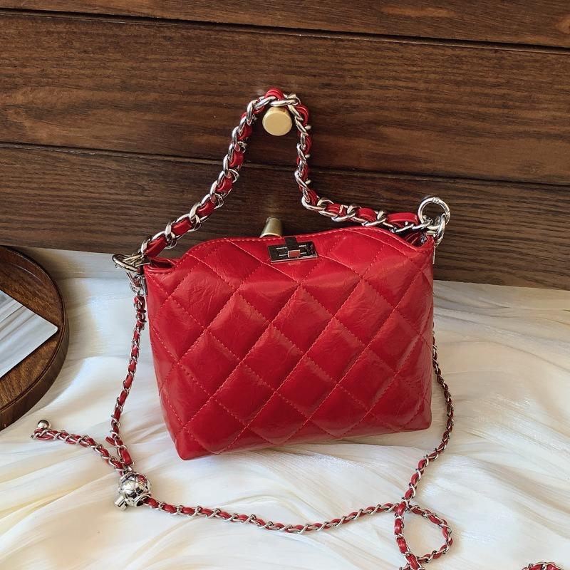 Bucket Women's Bag New Chain Diamond Shoulder Portable High-end Messenger Bag Tide