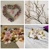 100Pcs 2Cm Multicolor Daisy Flower Head Mini Silk Artificial Flower For Weddin