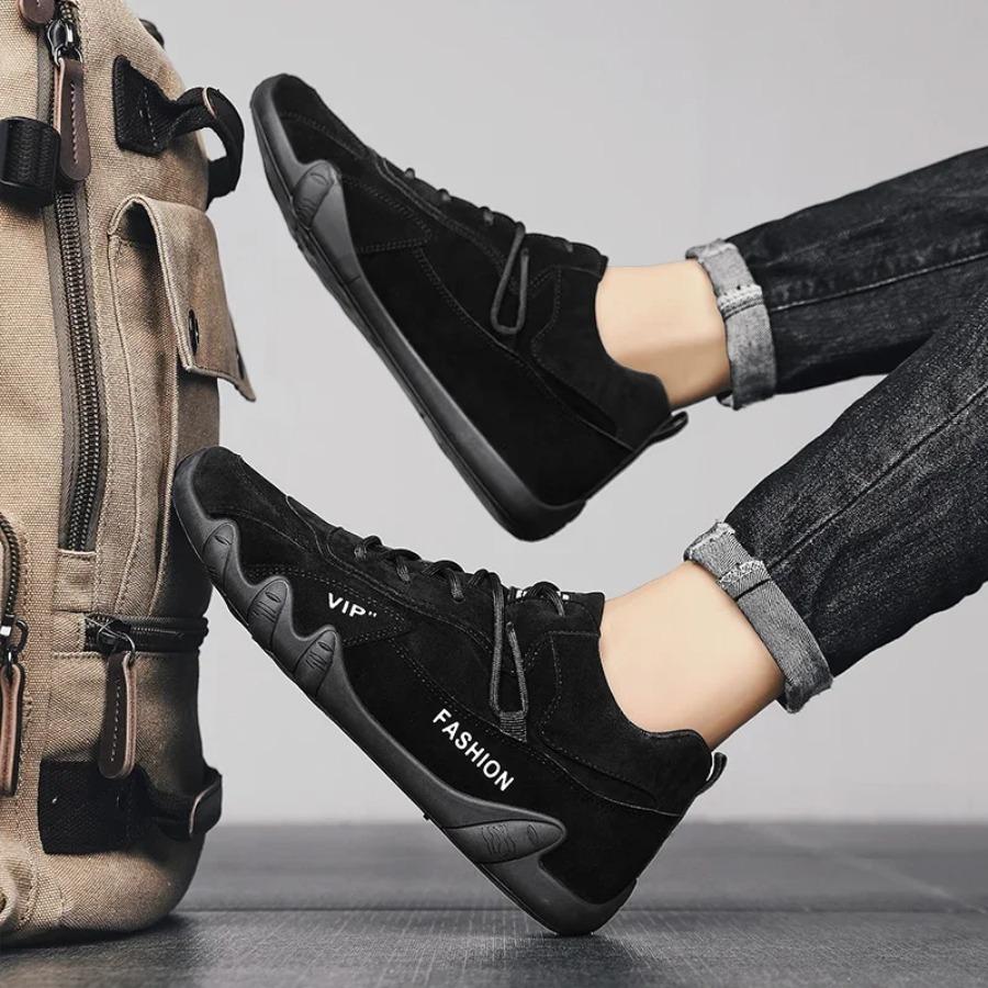 2025 Ankle Boots For Men Spring Man Casual Sneakers Non Slip Khaki Work Mens Shoe Short Boots Loafers Lace Up Zapatillas Hombre