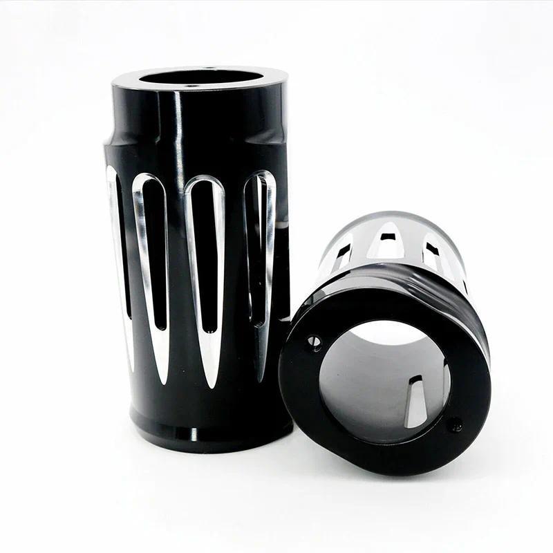 For Harley 1984-2020 2Pcs Motorcycle Fork Slider Cover Trim With Bolts Touring Models Motorbike Decor Accessories