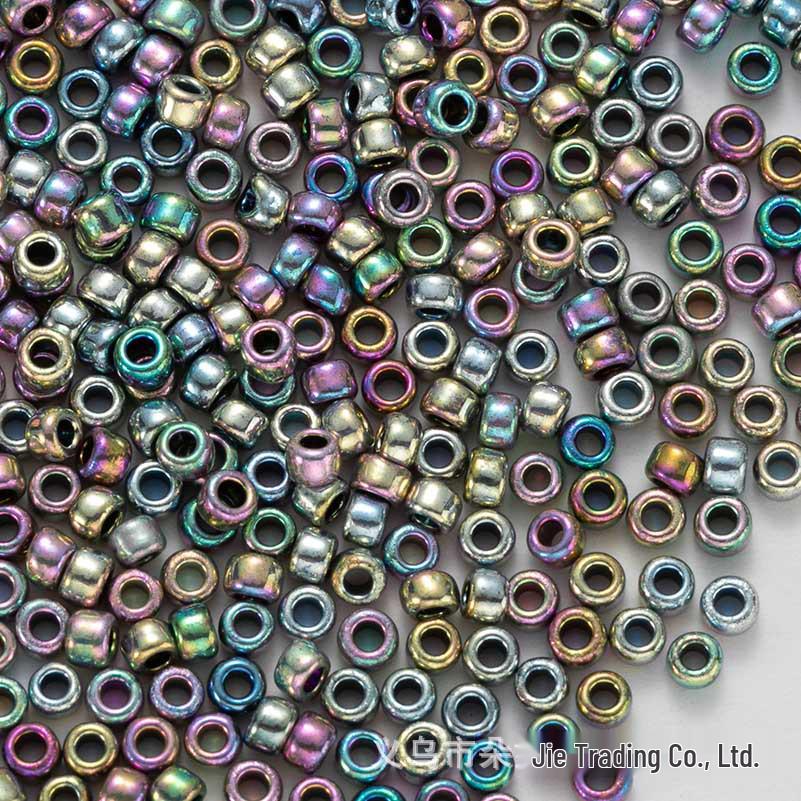 Premium 2.0mm Gold and Silver Glass Round Beads for DIY Jewelry Making