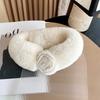 Winter Real Rex Rabbit Fur Scarf Fashion Magnetic Buckle Fur Neck Warmer Thickened Natural Fur Scarf Luxury Camellia Fur Scarf