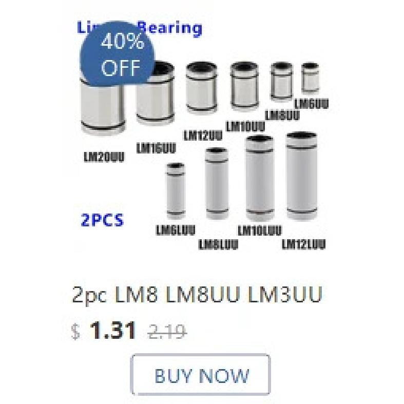 50pcs Bearing 2x5x2.5mm MR52ZZ MR62ZZ MR63ZZ MR72ZZ MR73ZZ MR74ZZ 4x7x2.5mm Deep Groove Ball Double Shielded Abec-3 Bearings