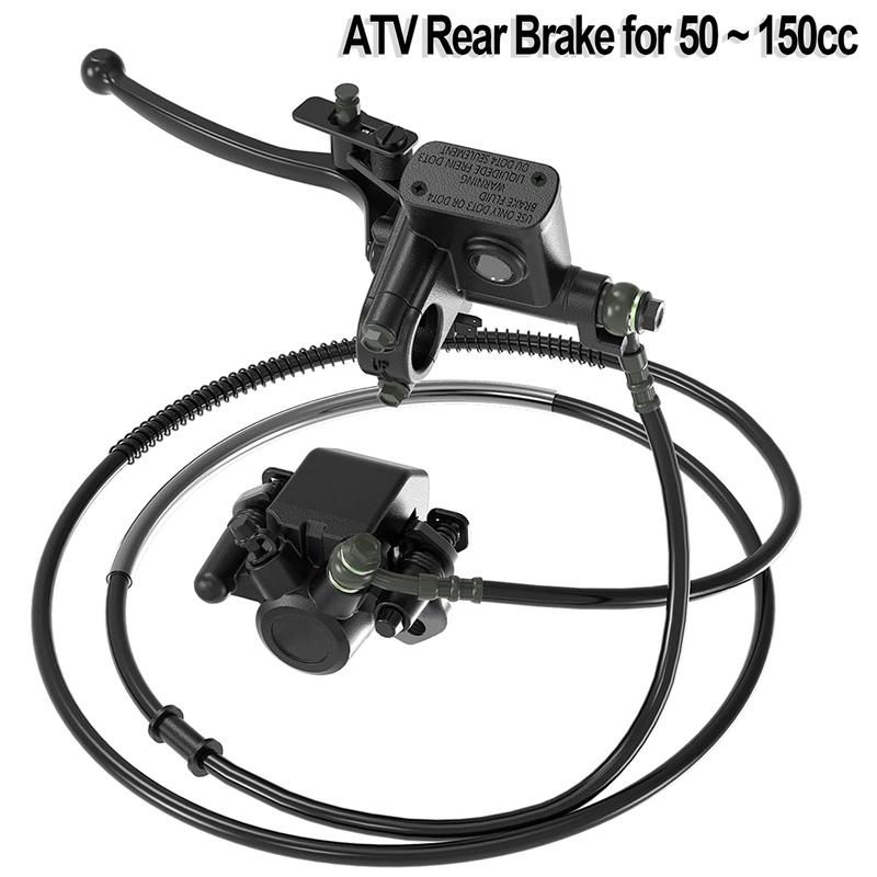 Motorcycle Rear Hydraulic Disc Brake Master Cylinder Caliper Assembly Brake Pump For 50 - 125CC ATV Quad Off-road Dirt Bike
