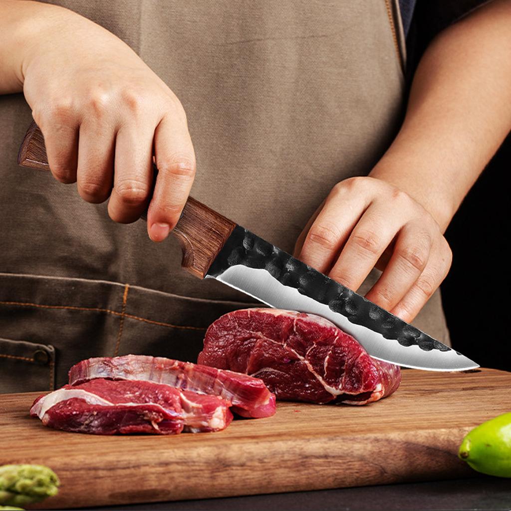 Hunting Knife Stainless Steel Boning Butcher Knife Meat Cleaver Camping Knife Kitchen Scissors Chicken Bone Shears