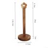 A96I-Free Standing Movable Flower-Shaped Paper Towel Stand For Bathroom Punch-Free Design