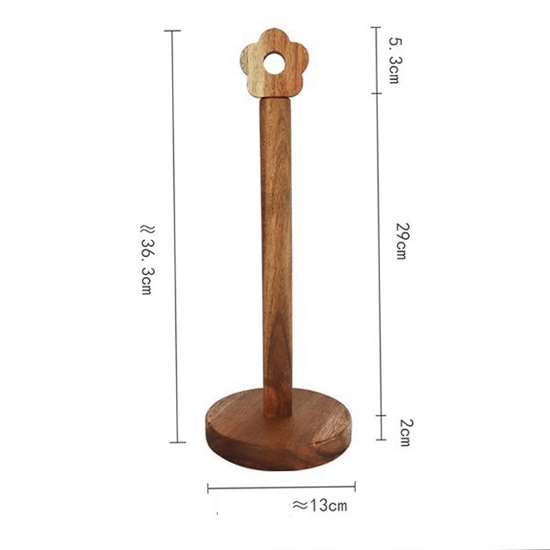 A96I-Free Standing Movable Flower-Shaped Paper Towel Stand For Bathroom Punch-Free Design