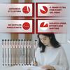 XFasten Extra Fine Point Pens 0.38mm 24-Pack Japanese-Style Fine Tip Gel Ink Ballpoint Pen Black, Smooth Ink Flow, Smudge-Free, Quick-Drying, No
