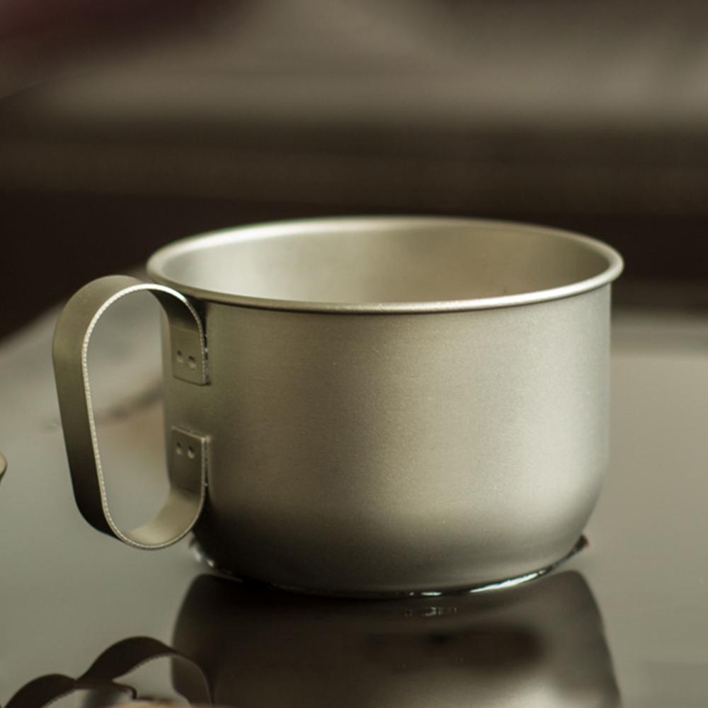 

Кружка для кофе из чистого титана, Офисная чашка для молока и чая, Спортивная чашка для воды для кемпинга, Портативная кружка для улицы, 400 мл 301-400ml