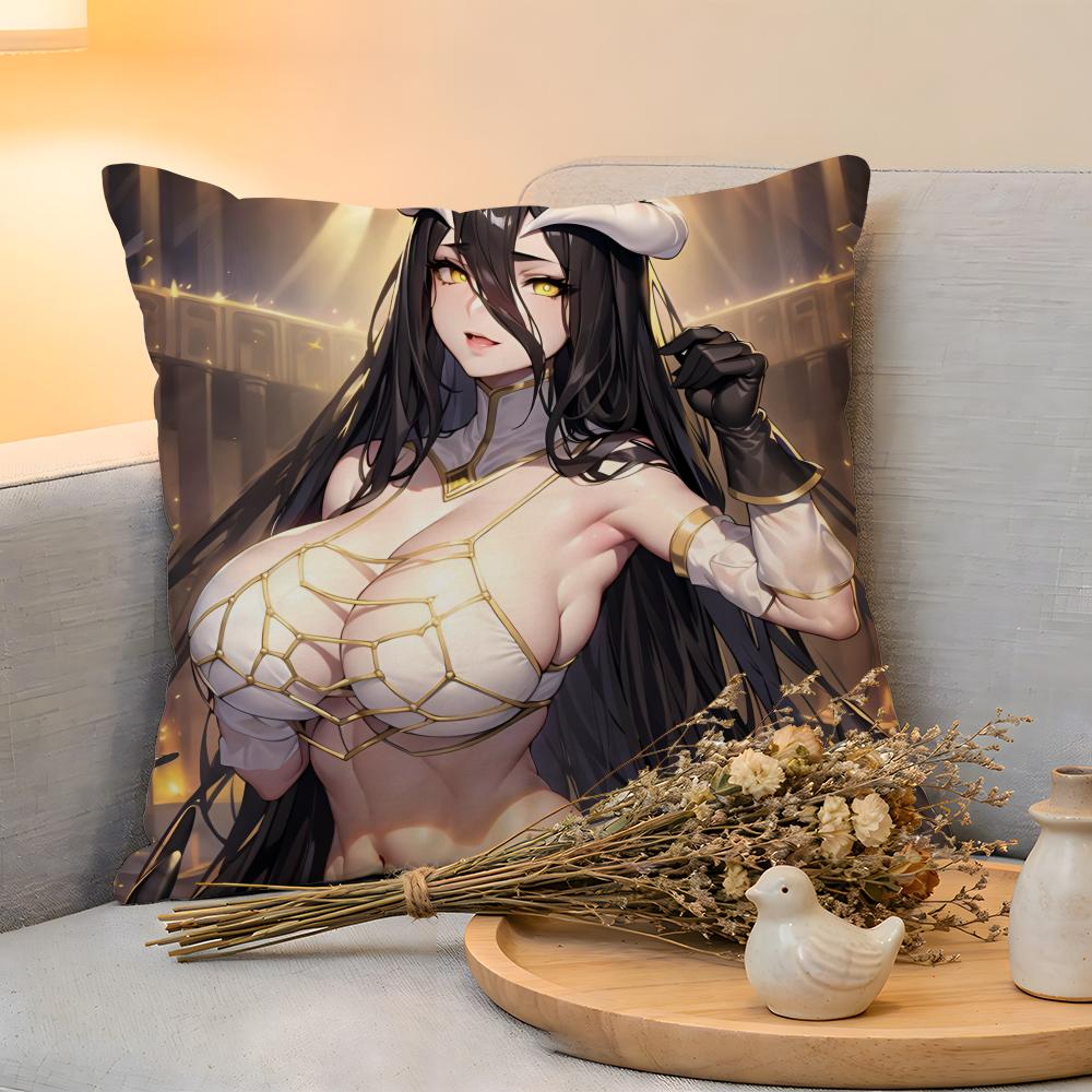 Cushion Cover Linen SkinFriendly Soft Decorative Case for Sofa Home Decor Hot Anime AAlbedo Pillow cover