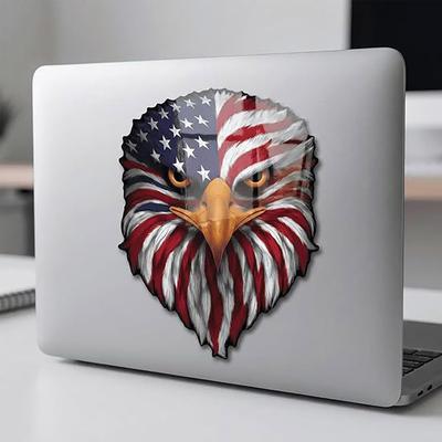 Adleraugen USA Flagge Aufkleber mit Patriotischem Auto 3D Effekt Hohe Sichtbarkeit Tag & Nacht