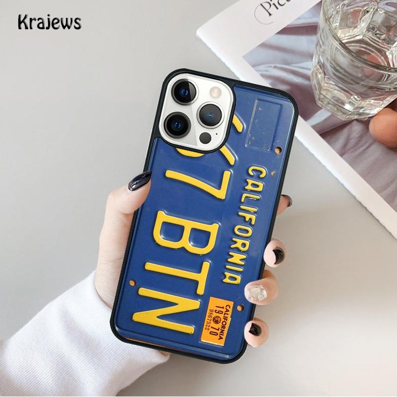 PLATE LICENSE CALIFORNIA Phone Case For iPhone 17 Air 16 15 14 Max Plus 11 12 13 Pro Max Phone Cover Coque