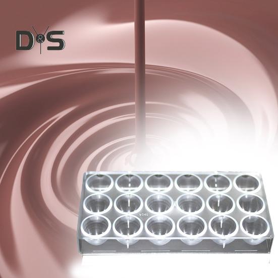 Super Wind Schokoladenform, 3D-Schokoladenform aus transparentem Polycarbonat, leicht zu lösen, zum Backen