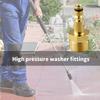 Highly Pressure Washer Hose Connectors Quickly Connect Fittings Adapter Durability Brass for Power Pressure Washer