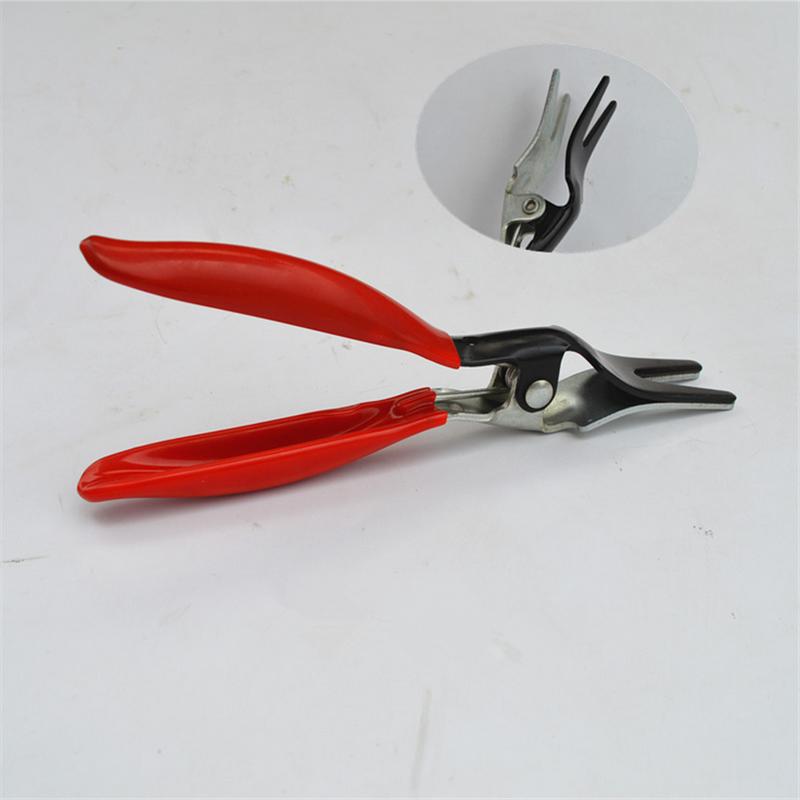 Automobile Universal Angled Fuel Vacuum Line Tube Hose Remover Separator Pliers Pipe Tools Removal Tools