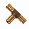 Brass T Piece 3 Way Fuel Hose Joiner Connector 12mm For Compressed Air Oil Gas Pipe