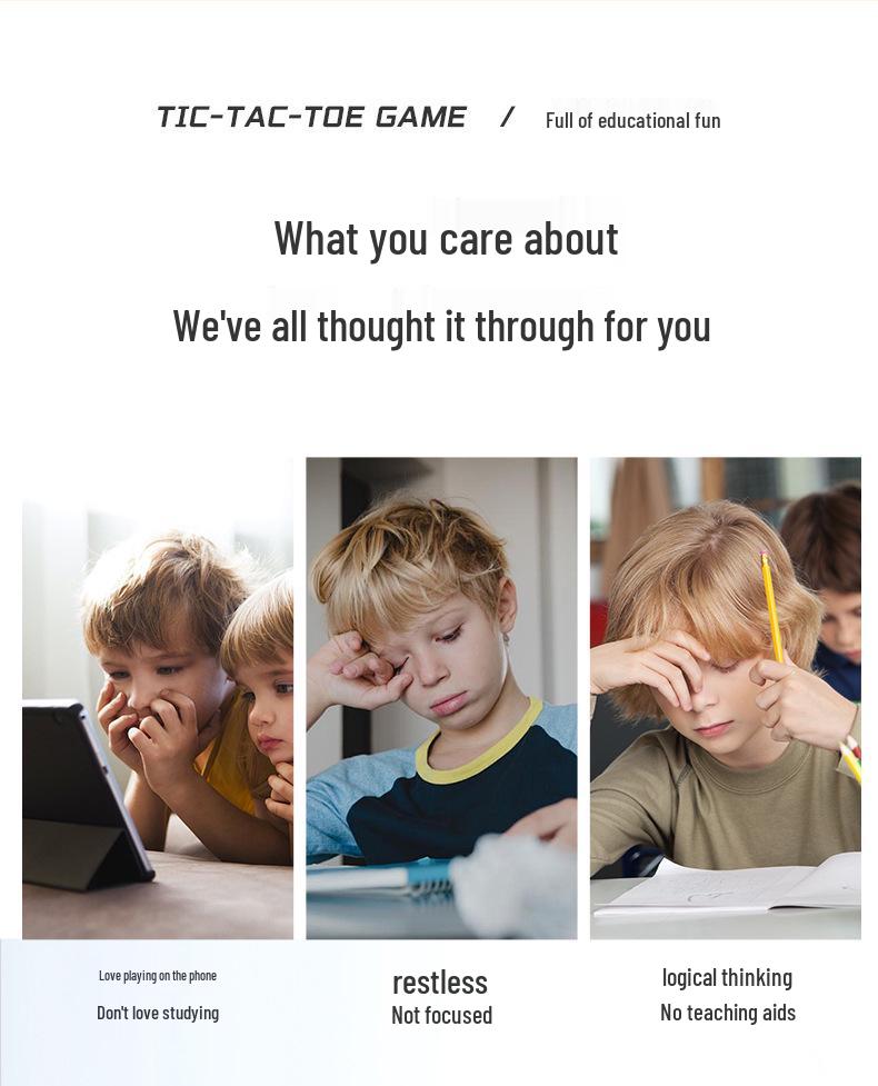 Interactive Tic-Tac-Toe Educational Game Machine for Kids