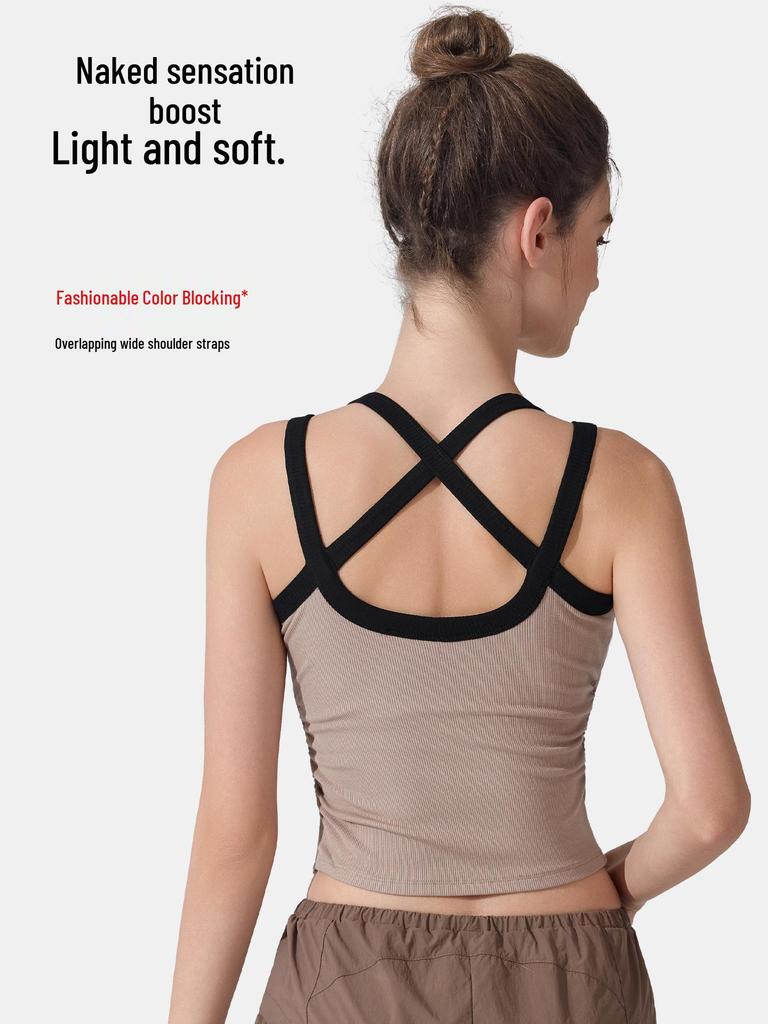 New Halter Cross-Strap Crop Top: Short, Sexy, Sweet, and Spicy for Outer or Inner Wear, Perfect As a Base Layer, Beautiful Back, Yoga, and Sports Bra.