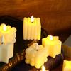Warm Light LED Candle White Atmosphere Candle Light Creative Electronic Candle  Cafe